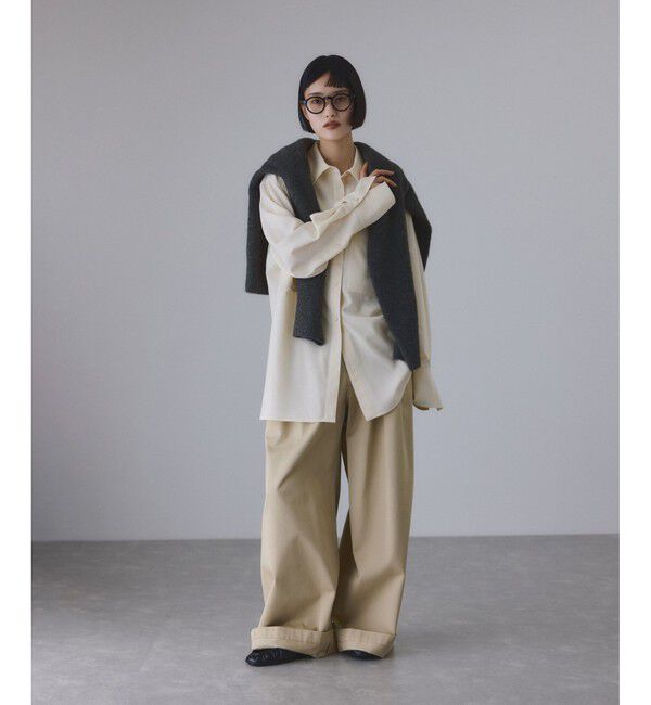 ADAM ET ROPE'「ダブルポケットウールシャツ」|シャツ・ブラウス|