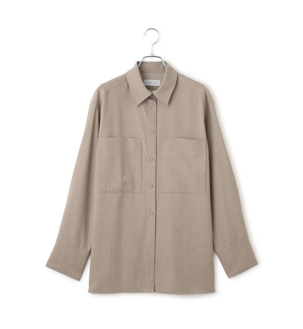 ADAM ET ROPE'「ダブルポケットウールシャツ」|シャツ・ブラウス|