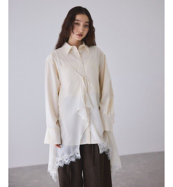 ADAM ET ROPE'「ヘムレースシアージレ」|シャツ・ブラウス|