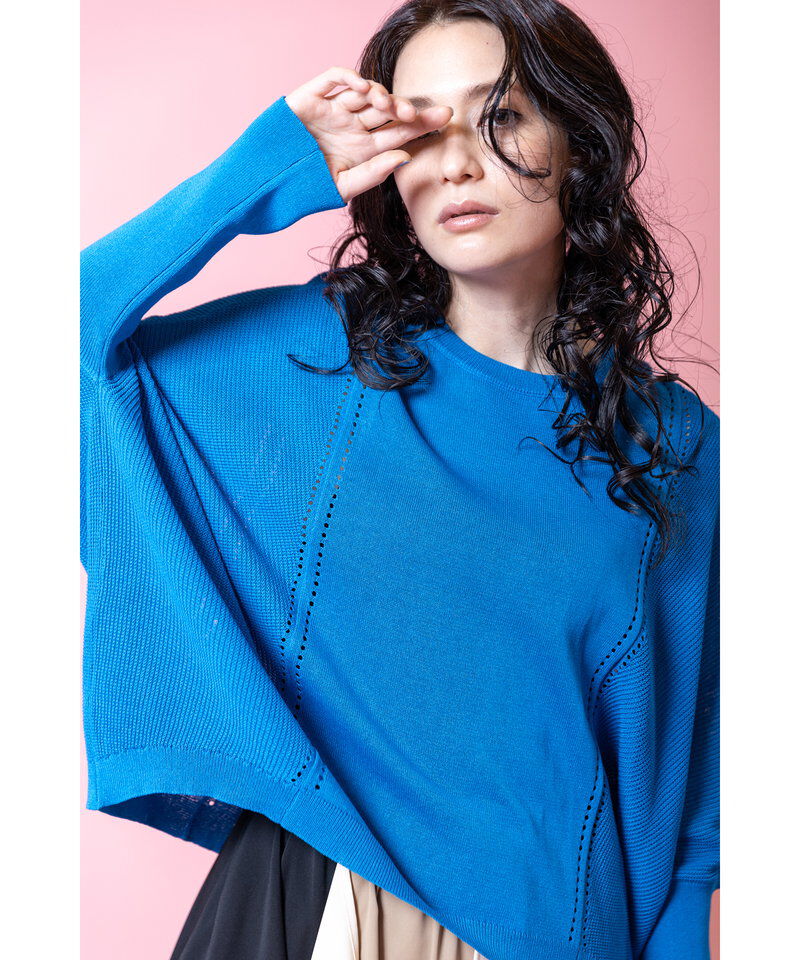  「切替ドルマンニットプルオーバー」|ニット・セーター|