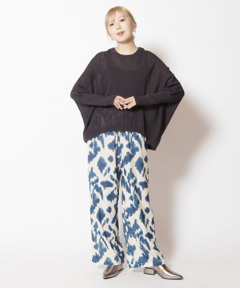  「切替ドルマンニットプルオーバー」|ニット・セーター|