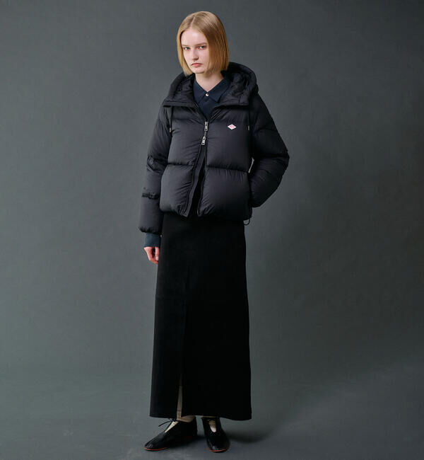 DANTON「DANTON | ナイロンリップストップ ダウンフードジャケット WOMEN」|ダウン|