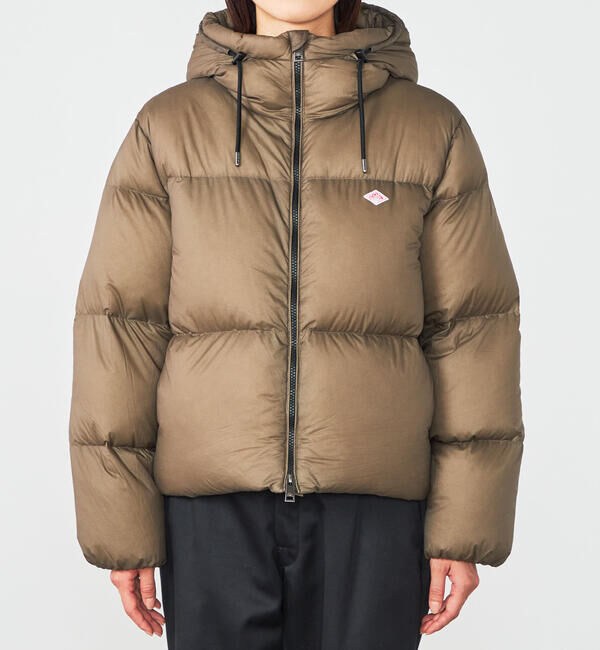 DANTON「DANTON | ナイロンリップストップ ダウンフードジャケット WOMEN」|ダウン|