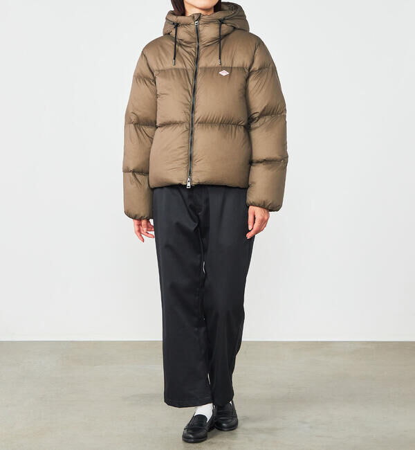 DANTON「DANTON | ナイロンリップストップ ダウンフードジャケット WOMEN」|ダウン|