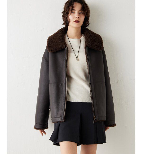 GEMINI「【GEMINI】ムートンブルゾンコート」|ブルゾン・スタジャン|
