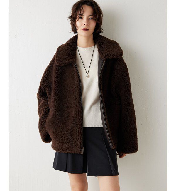 GEMINI「【GEMINI】ムートンブルゾンコート」|ブルゾン・スタジャン|