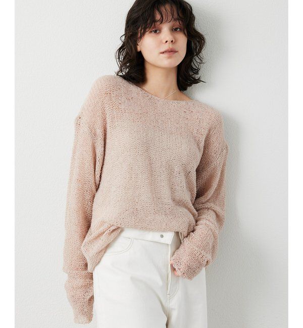 THE PAUSE「【THE PAUSE】メッシュプルオーバー」|ニット・セーター|