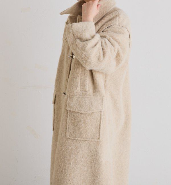  「【着映えコート/ウール混】シャギーロングコート」|その他|