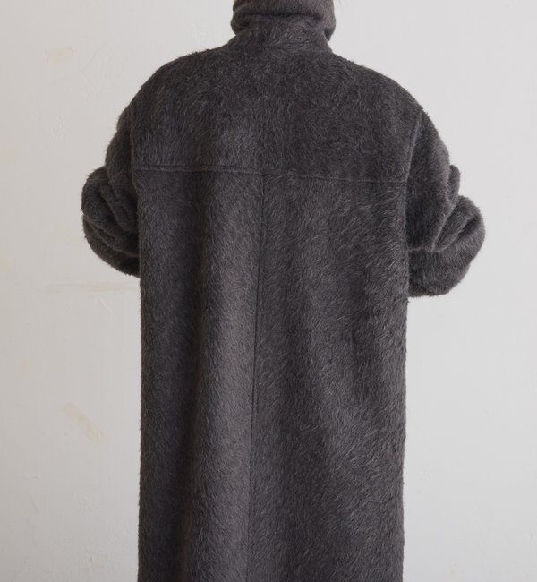  「【着映えコート/ウール混】シャギーロングコート」|その他|