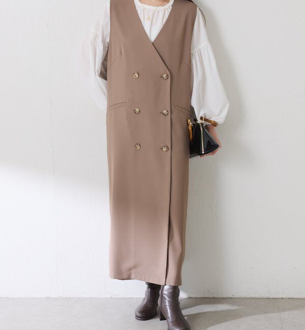  「フロントボタンジャンパースカート」|ワンピース|