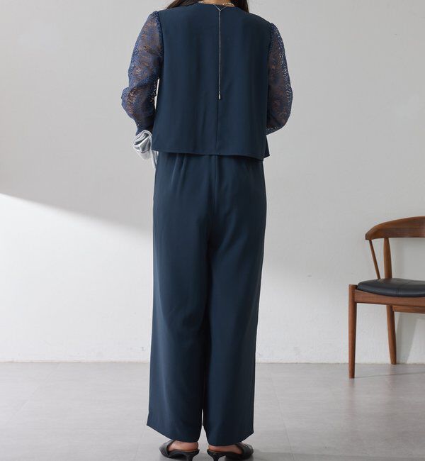  「【オケージョン】バックサテンジョーゼットールインワン」|ワンピース|