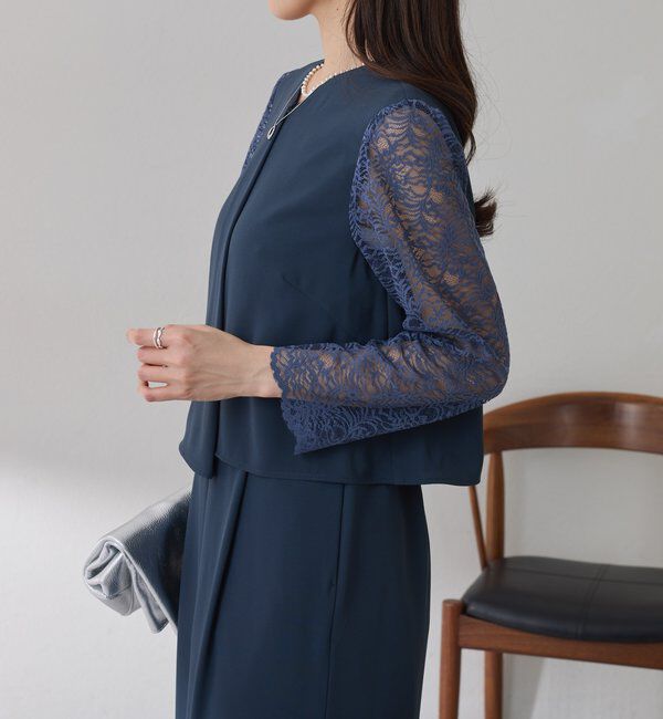  「【オケージョン】バックサテンジョーゼットールインワン」|ワンピース|