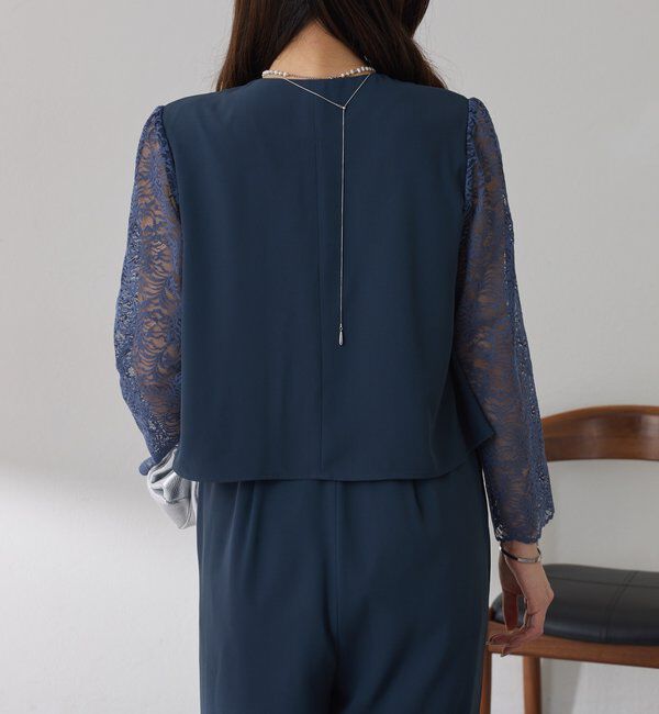  「【オケージョン】バックサテンジョーゼットールインワン」|ワンピース|