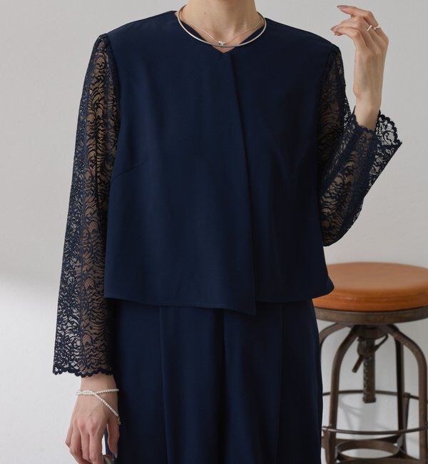  「【オケージョン】バックサテンジョーゼットールインワン」|ワンピース|