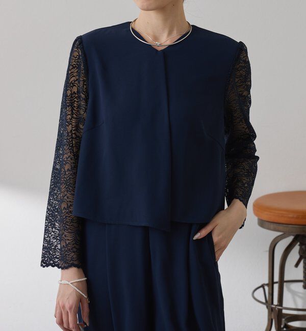  「【オケージョン】バックサテンジョーゼットールインワン」|ワンピース|