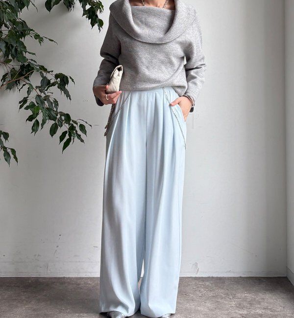  「【累計販売数3万枚突破/23色4サイズ展開！】タックワイドパンツ」|チノ|