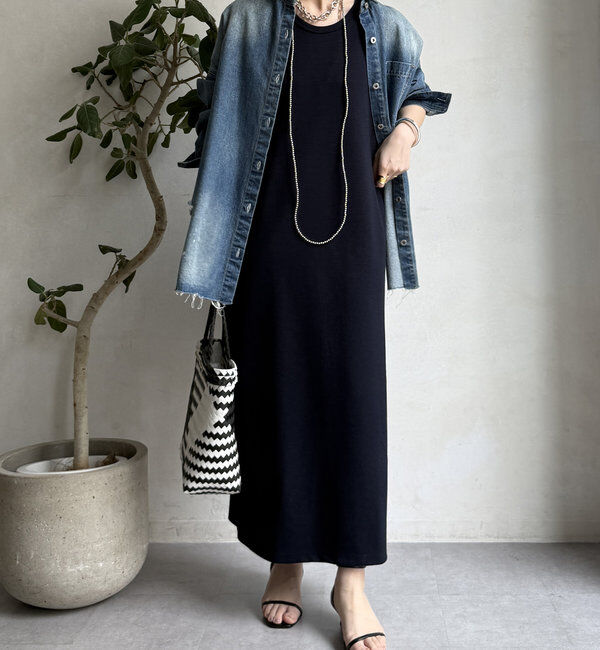  「【全骨格細見え】ブークレーダンボールタンクワンピース」|ワンピース|