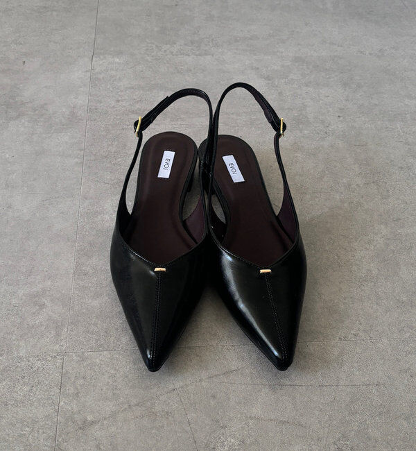  「【WEB限定】ソフトカットバックストラップパンプス」|パンプス|