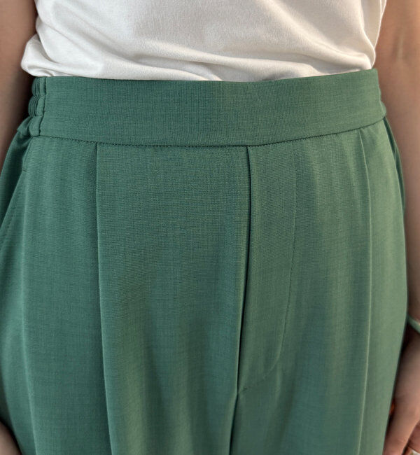  「接触冷感ワイドパンツ」|チノ|