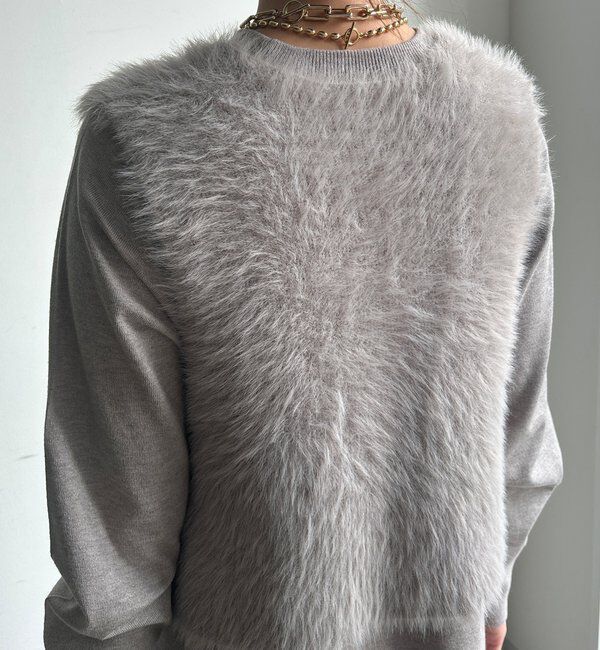  「【WEB限定】フェザーヤーンニットベスト＋ニットワンピースセット」|スーツ|