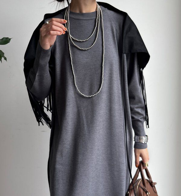  「【WEB限定】フェザーヤーンニットベスト＋ニットワンピースセット」|スーツ|