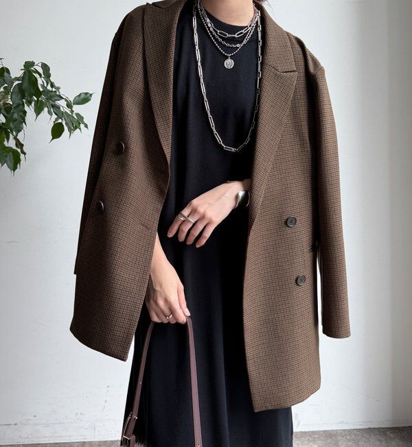  「【WEB限定】フェザーヤーンニットベスト＋ニットワンピースセット」|スーツ|