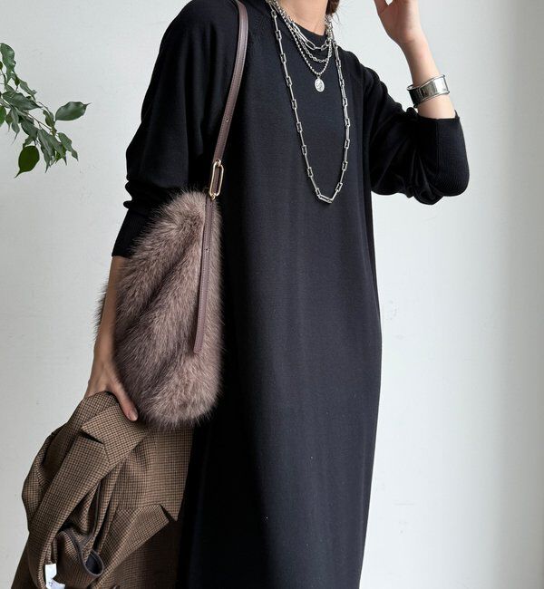  「【WEB限定】フェザーヤーンニットベスト＋ニットワンピースセット」|スーツ|