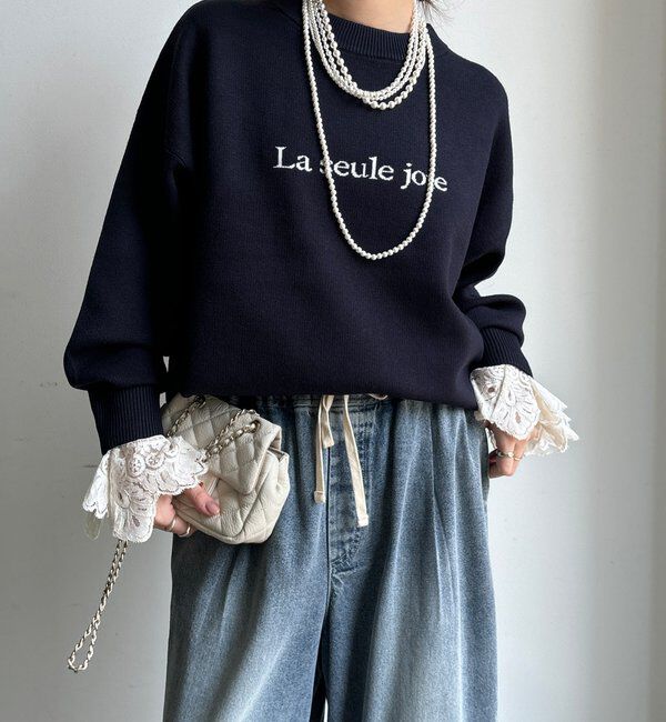  「【WEB限定】ロゴニット」|ニット・セーター|