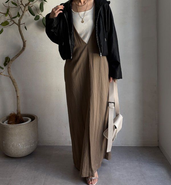  「【WEB限定】フェイクレザーショートフーディージャケット」|ブルゾン・スタジャン|