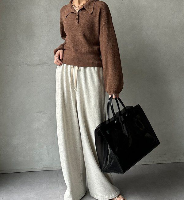  「【WEB限定】ブークレーポロニット」|ニット・セーター|