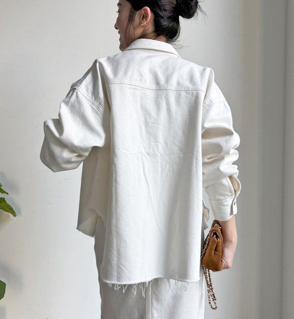  「【セットアップ可能】デニムショートシャツ」|シャツ・ブラウス|