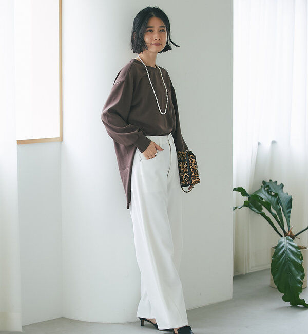  「【さらっと着やすい！/冷房・日焼け対策◎】ジョーゼットポケットブラウス」|シャツ・ブラウス|