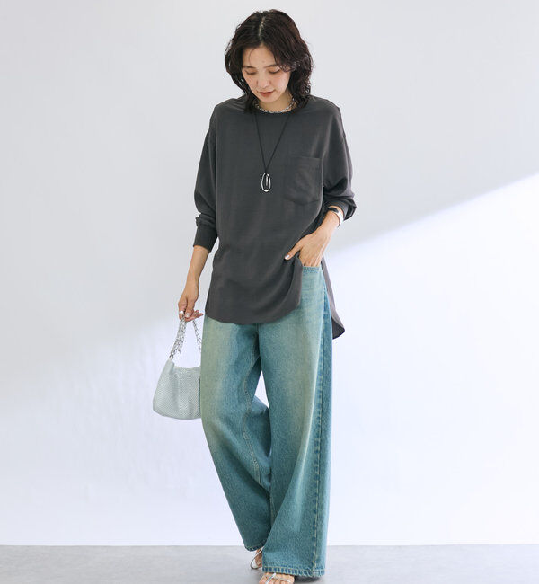  「【さらっと着やすい！/冷房・日焼け対策◎】ジョーゼットポケットブラウス」|シャツ・ブラウス|