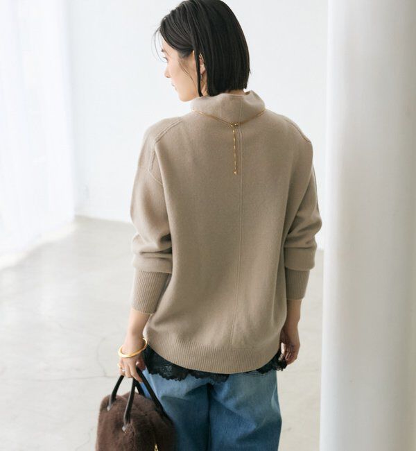  「【5色展開/万能トップス】ウール100NEWボトルネックニット」|ニット・セーター|
