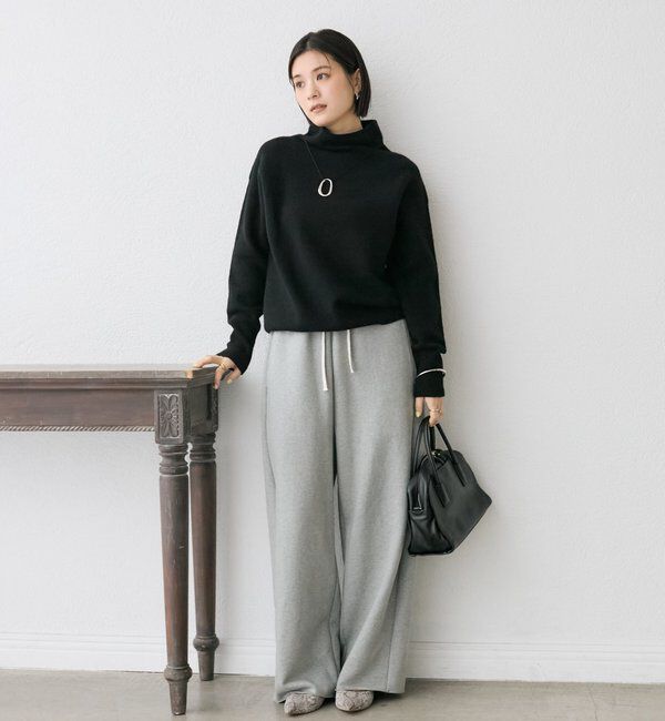  「【5色展開/万能トップス】ウール100NEWボトルネックニット」|ニット・セーター|