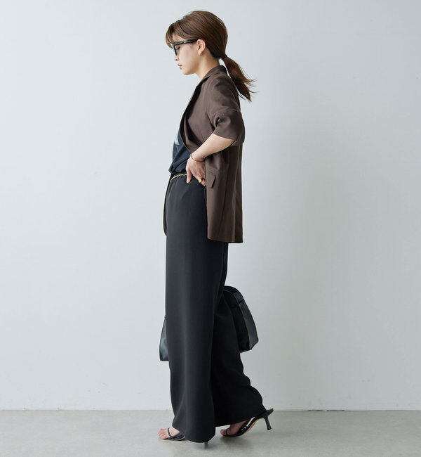  「【CHIKAコラボ】【美脚パンツ】ワイドドロストパンツ」|その他|