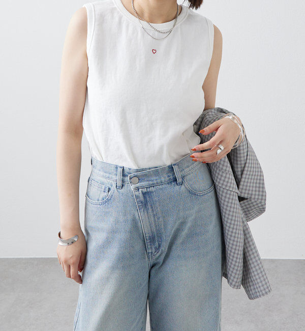  「テレコスリーブレスT」|キャミソール|