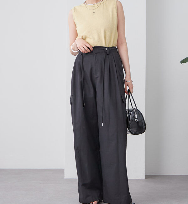  「テレコスリーブレスT」|キャミソール|