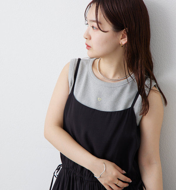  「テレコスリーブレスT」|キャミソール|