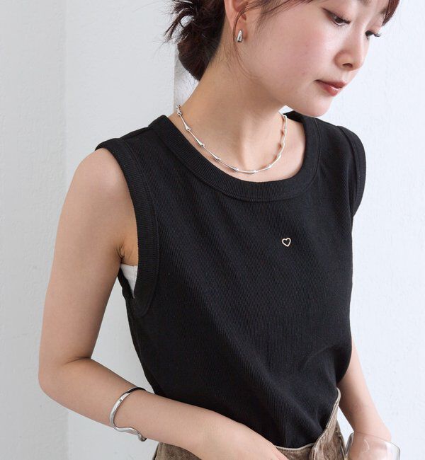  「テレコスリーブレスT」|キャミソール|