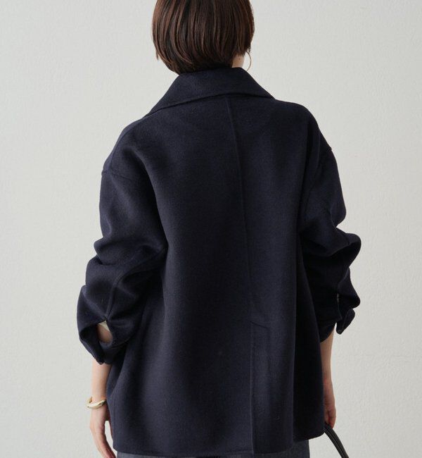 DRESSTERIOR ミドル丈リバーコート 34 ネイビー DRESSTERIOR（ドレステリア）の「◇【CLASSY.12月号掲載】【軽い