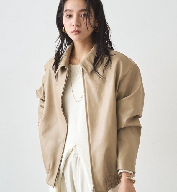  「フェイクレザージャケット」|ベスト・ジレ|