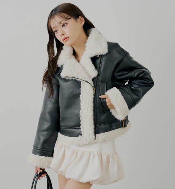  「ボアレザーライダースジャケット」|その他|