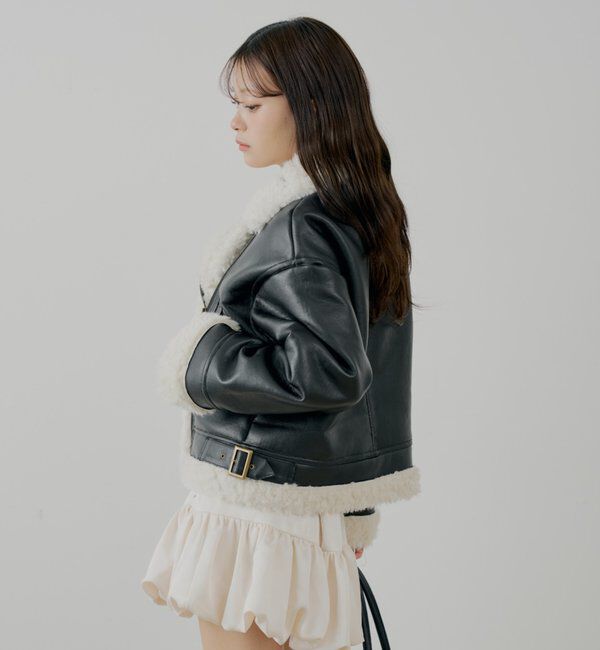  「ボアレザーライダースジャケット」|その他|