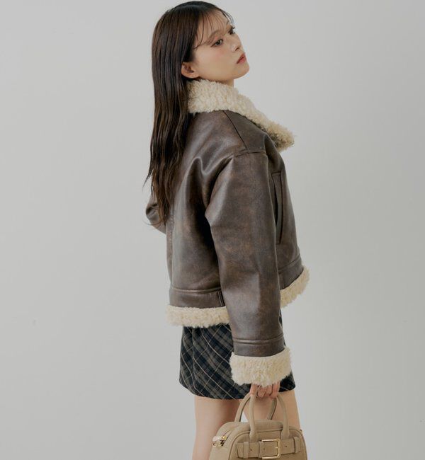  「ボアレザーライダースジャケット」|その他|