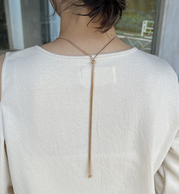  「【ベストセラー】〈GOLDY/ゴールディ〉スライドカービーネックレス」|リング|