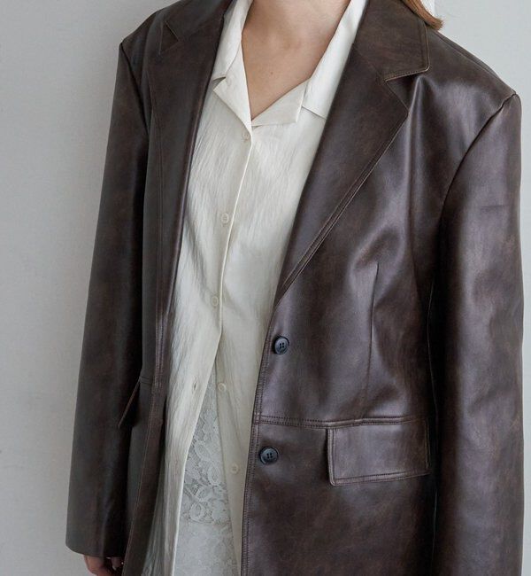  「レザーテーラージャケット」|テーラードジャケット|