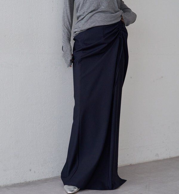  「【26SS予約】サイドギャザースカート」|スカート|