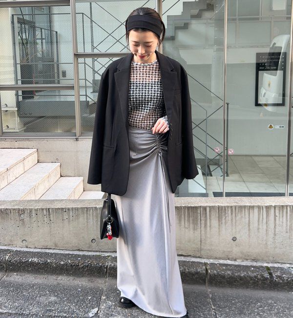  「【26SS予約】サイドギャザースカート」|スカート|