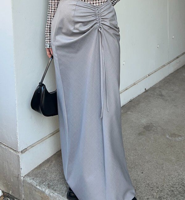  「【26SS予約】サイドギャザースカート」|スカート|